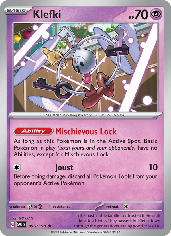 Klefki, Scarlet & Violet card 096