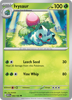 Ivysaur, 151 card 002