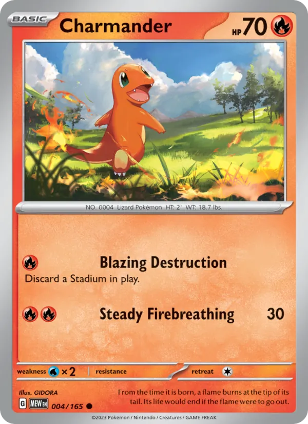 Charmander, 151 card 004