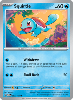 Squirtle, 151 card 007