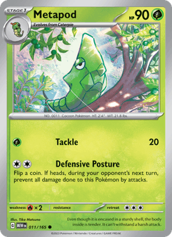 Metapod, 151 card 011