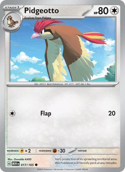 Pidgeotto, 151 card 017