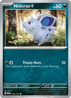 Nidoran♀, 151 card 029