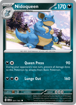 Nidoqueen, 151 card 031