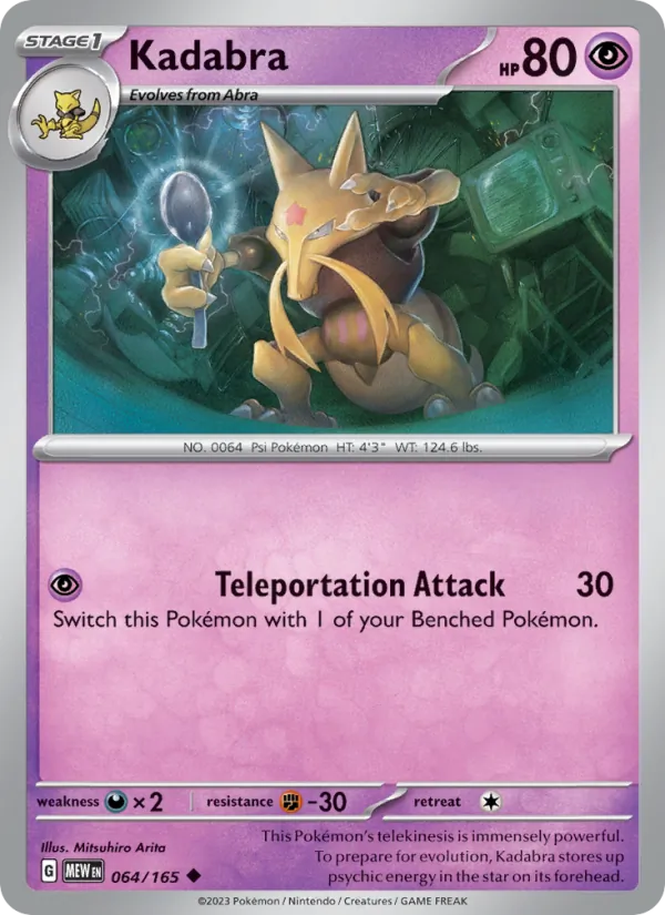 Kadabra, 151 card 064