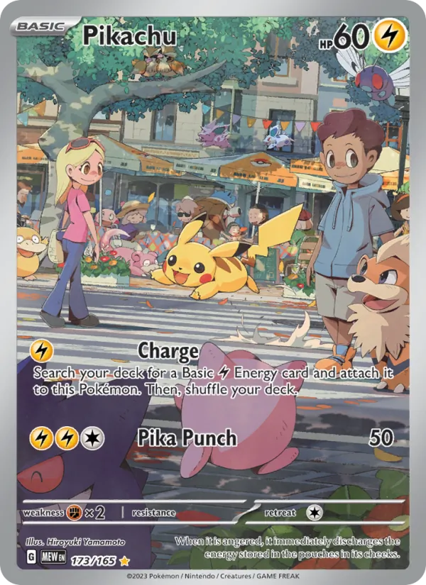 Pikachu, 151 card 173