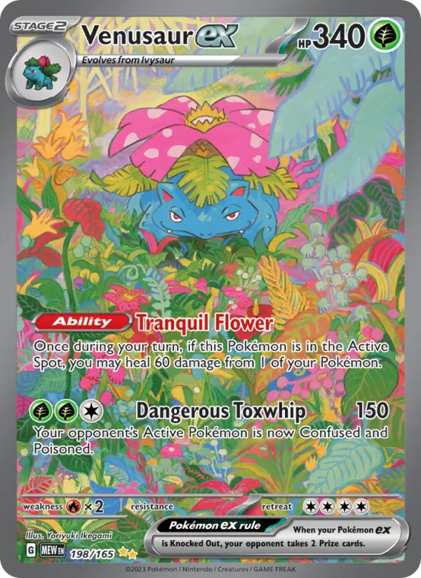 Venusaur ex, 151 card 198